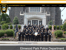 Tablet Screenshot of elmwoodparkpd.org